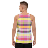 Bold and stylish men's tank top with a galactic wave print, perfect for summer nights under the stars.